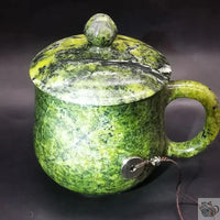 Thumbnail for ​Mug jade naturel vert avec couvercle | Théières à la folie