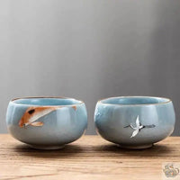 Thumbnail for ​Petite tasse céramique craquelée céladon | Théières à la folie