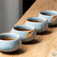 Thumbnail for ​Petite tasse céramique craquelée céladon | Théières à la folie