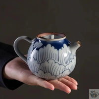 Thumbnail for ​Petite théière japonaise gré et lotus bleu | Théières à la folie
