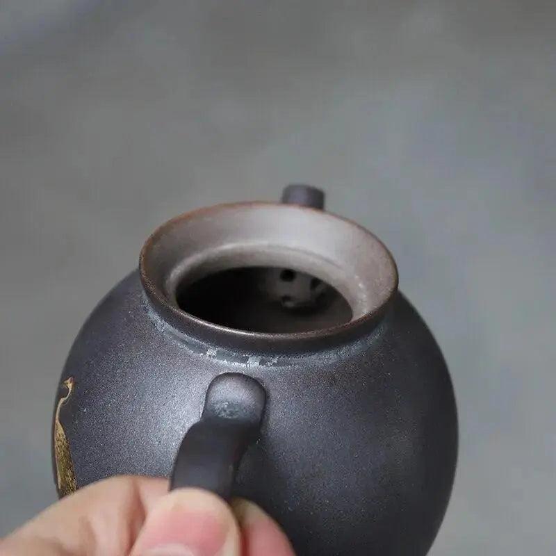 ​Petite théière céramique noire à la japonaise | Théières à la folie