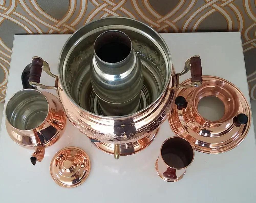​Samovar en cuivre artisanat turque | Théières à la folie