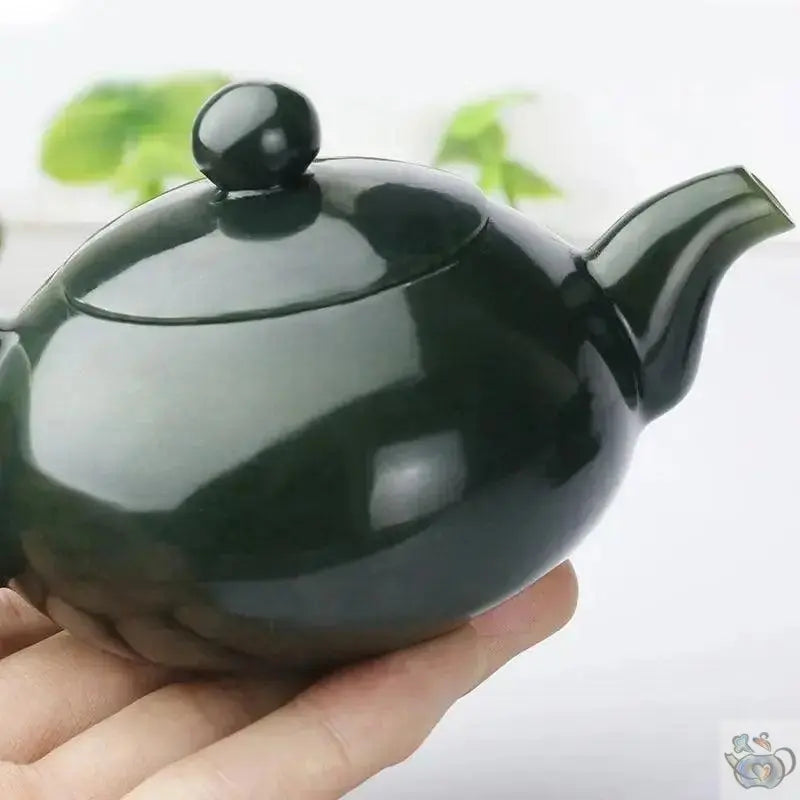 ​Service à thé artisanal en jade vert | Théières à la folie