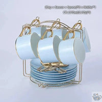 Thumbnail for ​Service à thé en porcelaine fine bleu ciel | Théières à la folie