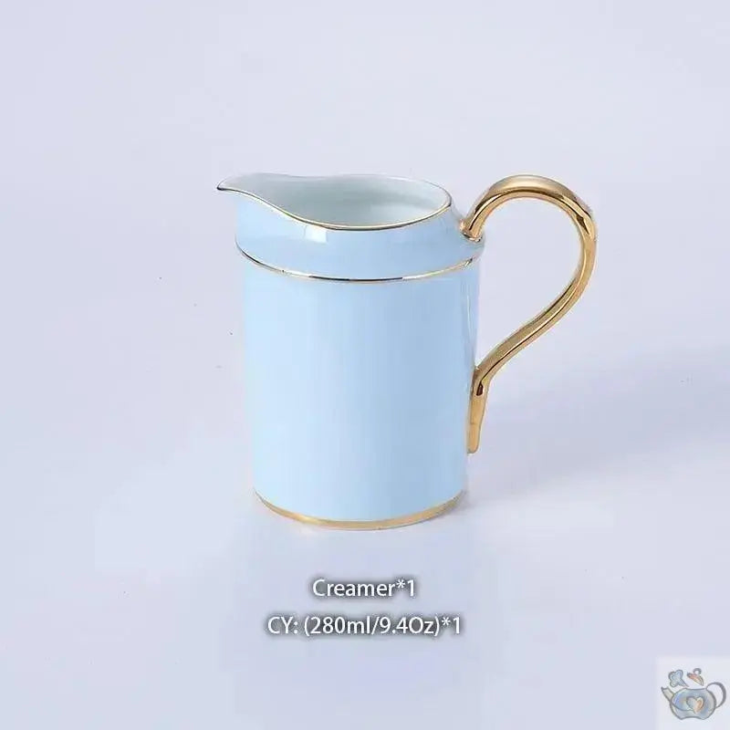 ​Service à thé en porcelaine fine bleu ciel | Théières à la folie