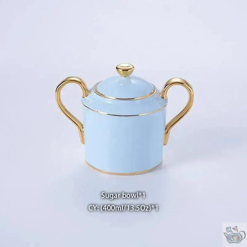 ​Service à thé en porcelaine fine bleu ciel | Théières à la folie