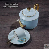 Thumbnail for ​Service à thé en porcelaine fine bleu ciel | Théières à la folie