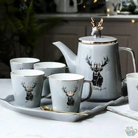 Thumbnail for Service à thé motif Cerf | Théières à la folie