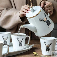 Thumbnail for Service à thé motif Cerf | Théières à la folie