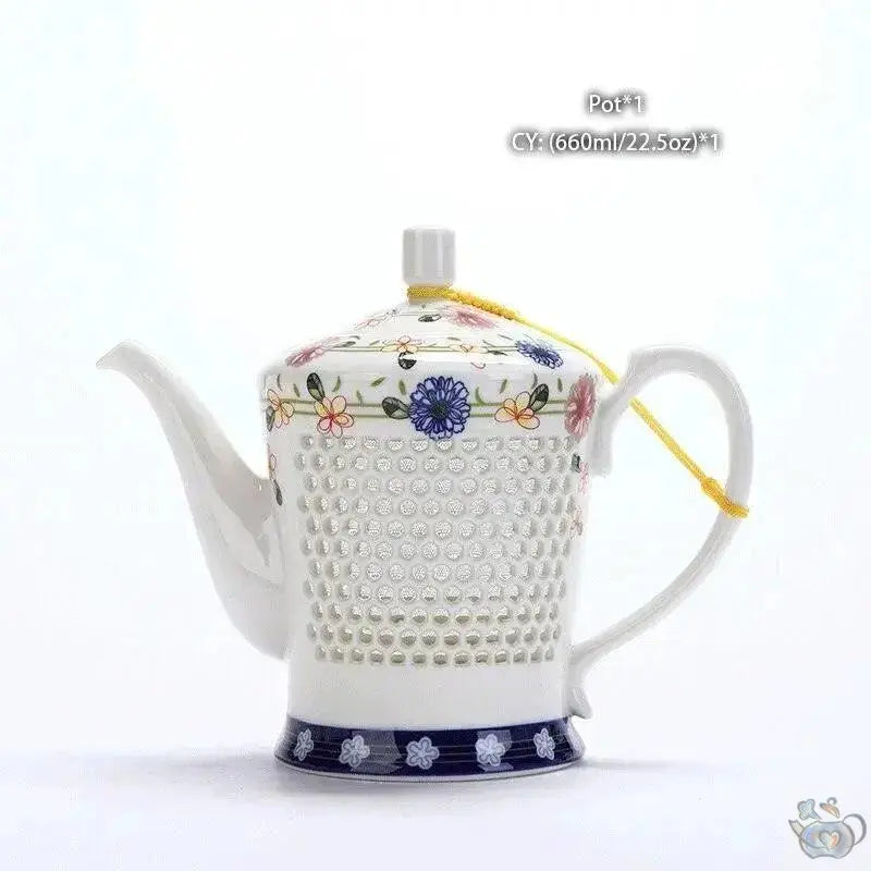 ​Service à thé porcelaine, traditionnel grains de riz |  Théières à la folie