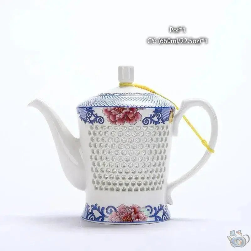 ​Service à thé porcelaine, traditionnel grains de riz |  Théières à la folie