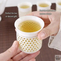 Thumbnail for ​Service à thé porcelaine, traditionnel grains de riz |  Théières à la folie