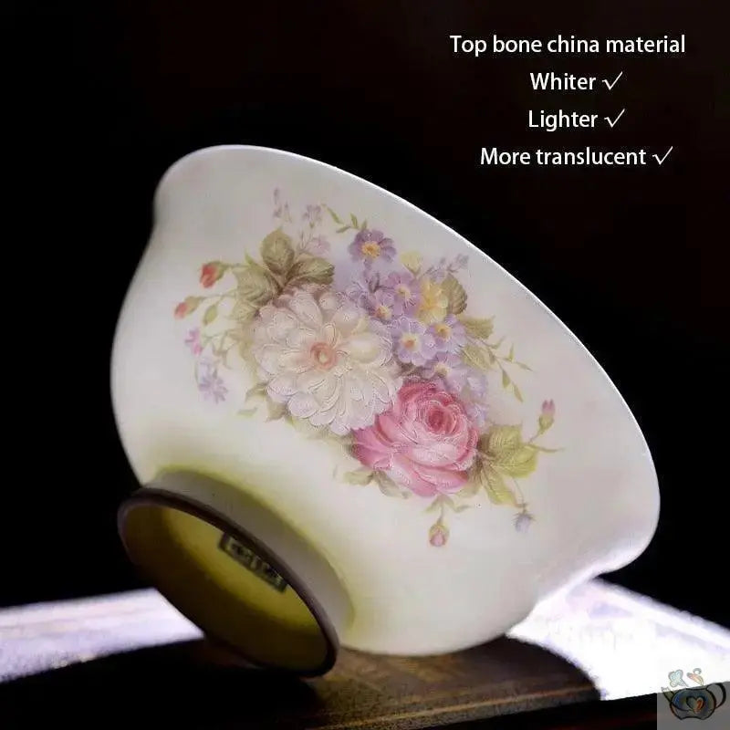 ​Service à thé style anglais motif floral  |  Théières à la folie