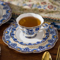 Thumbnail for ​Service à thé Europe tradition blanc bleu | Théières à la folie