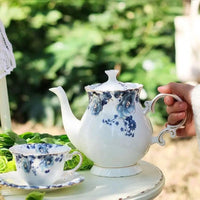 Thumbnail for ​Service à thé à la française blanc/bleu | Théières à la folie