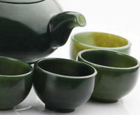 Thumbnail for ​Service à thé artisanal en jade vert | Théières à la folie