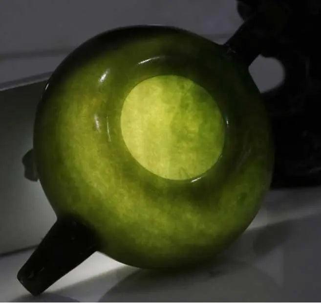 ​Service à thé artisanal en jade vert | Théières à la folie