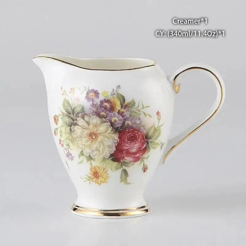 ​Service à thé en porcelaine fine à fleurs | Théières à la folie