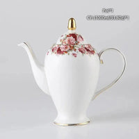 Thumbnail for ​Service à thé porcelaine fine roses romantiques | Théières à la folie