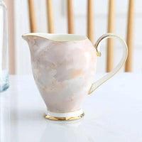 Thumbnail for ​Service à thé porcelaine marbrée rose gris perle | Théières à la folie