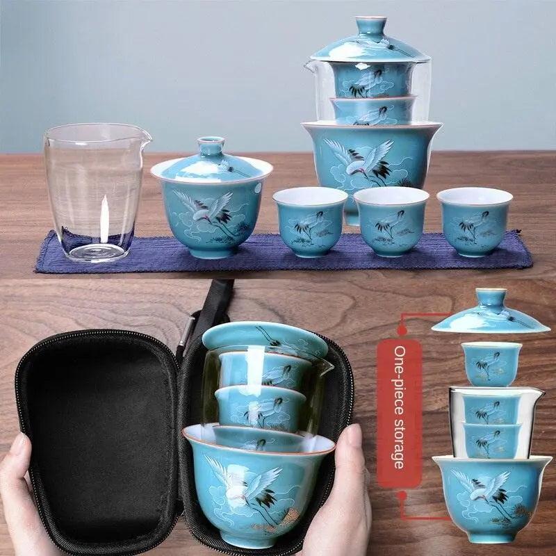 ​Service à thé porcelaine transportable | Théières à la folie