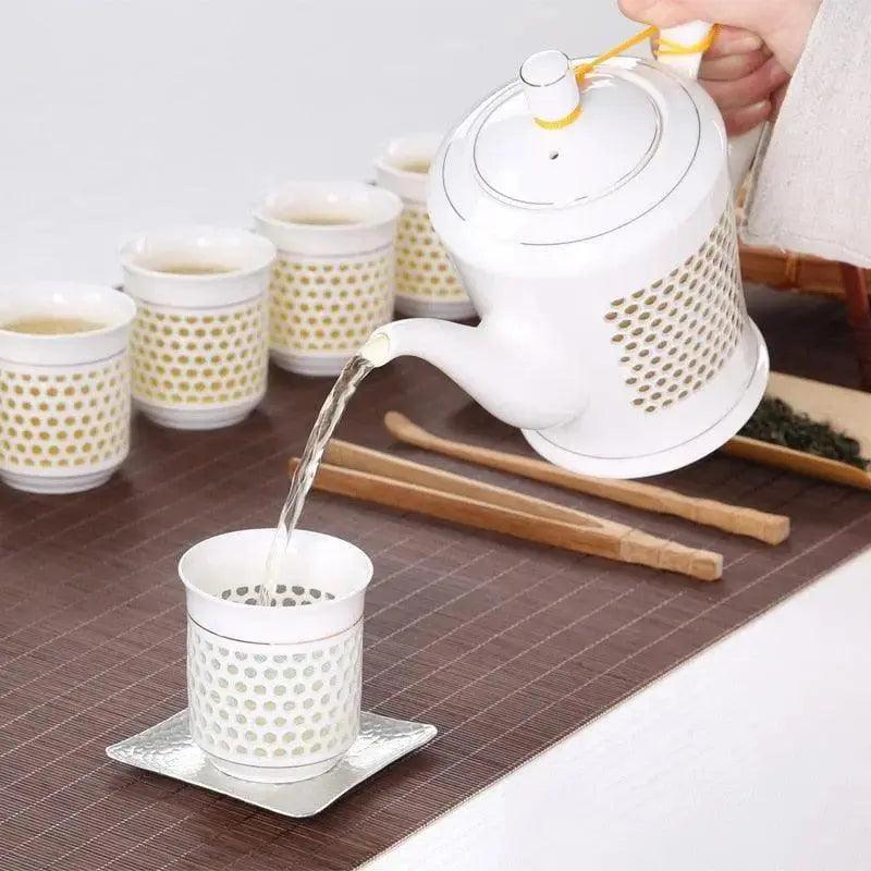 ​Service à thé porcelaine, traditionnel grains de riz |  Théières à la folie
