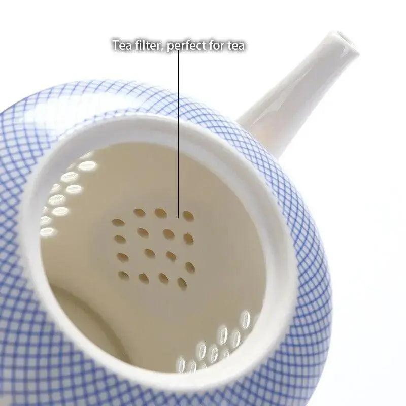 ​Service à thé porcelaine, traditionnel grains de riz |  Théières à la folie