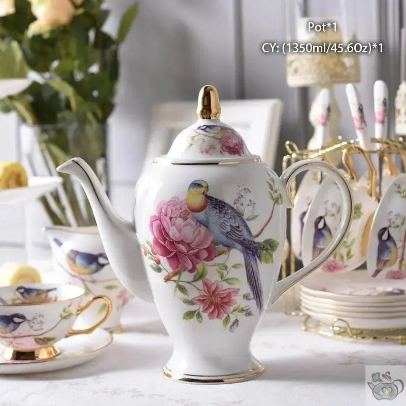 Service thé évolutif occidental porcelaine | Théières à la folie