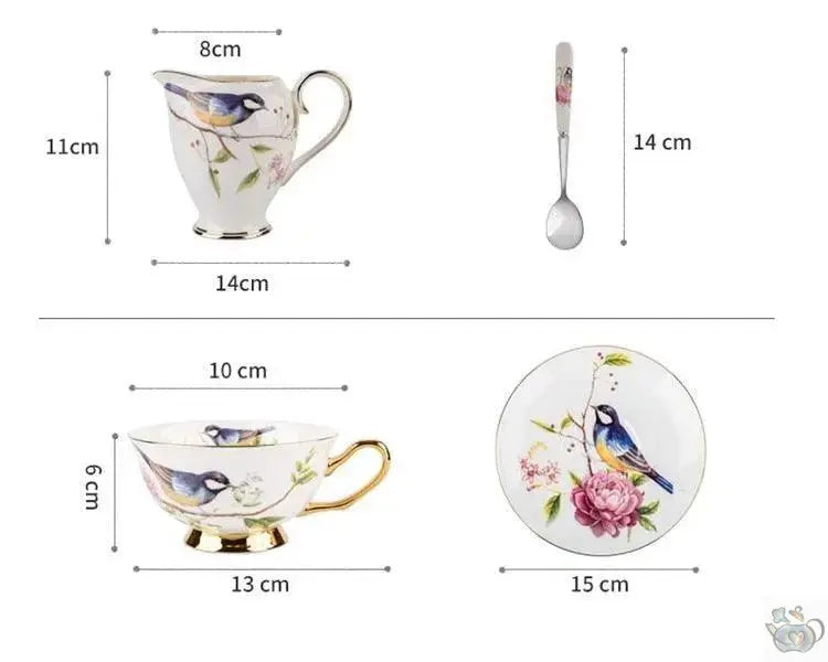 Service thé évolutif occidental porcelaine | Théières à la folie