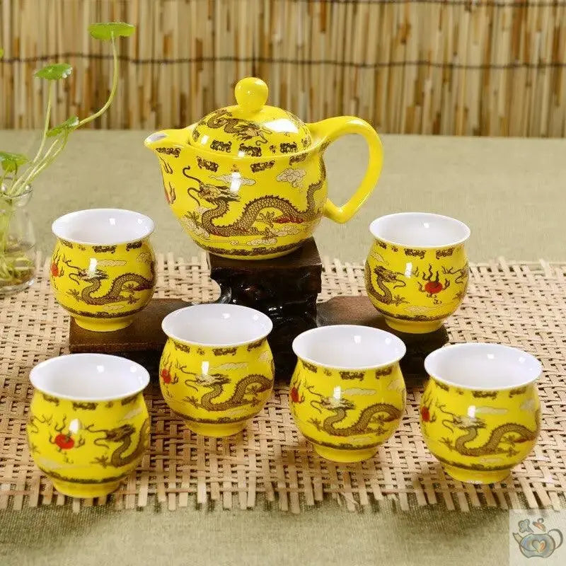 Service thé de Jingdezhen un classique | Théières à la folie