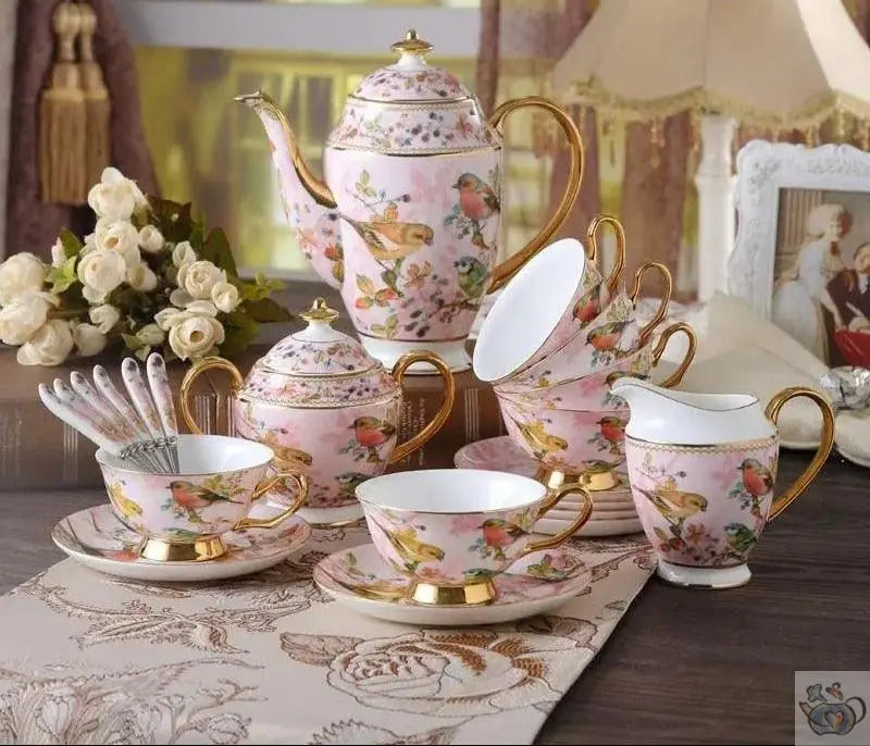 Service thé design occidental fine porcelaine | Théières à la folie