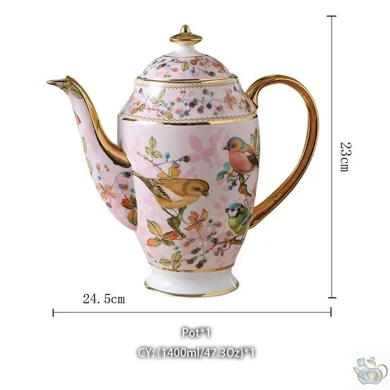 Service thé design occidental fine porcelaine | Théières à la folie