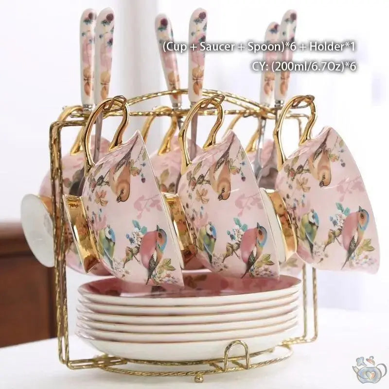 Service thé design occidental fine porcelaine | Théières à la folie