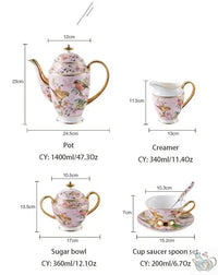 Thumbnail for Service thé design occidental fine porcelaine | Théières à la folie