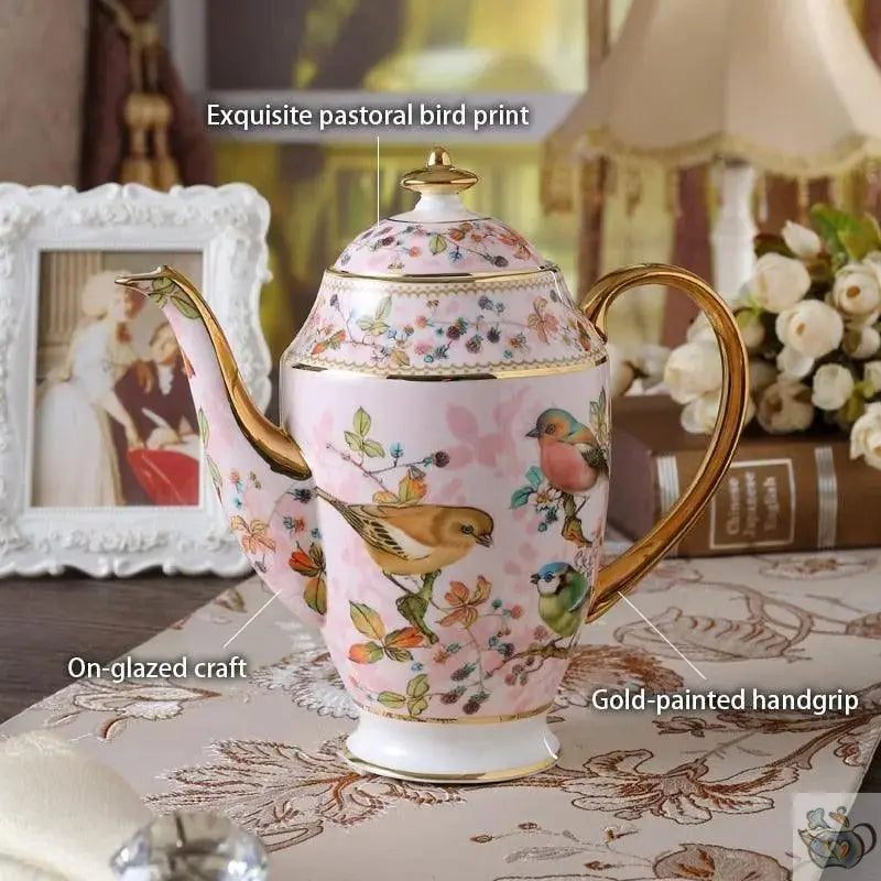 Service thé design occidental fine porcelaine | Théières à la folie