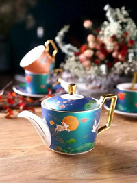 Thumbnail for ​Services thé porcelaine couleurs vives nacrées  |  Théières à la folie