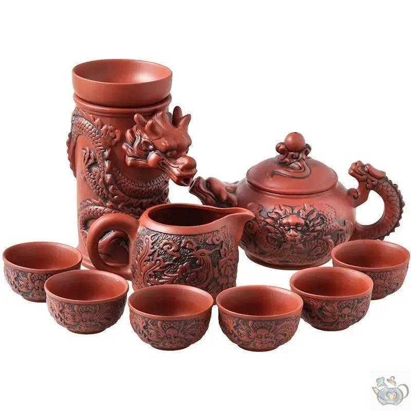 ​Set à thé Dragon en argile de Yixing | Théières à la folie