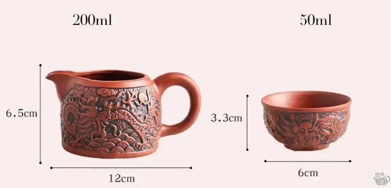 ​Set à thé Dragon en argile de Yixing | Théières à la folie