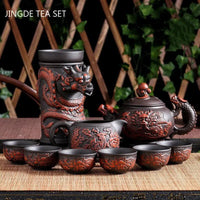 Thumbnail for ​Set à thé Dragon en argile de Yixing | Théières à la folie