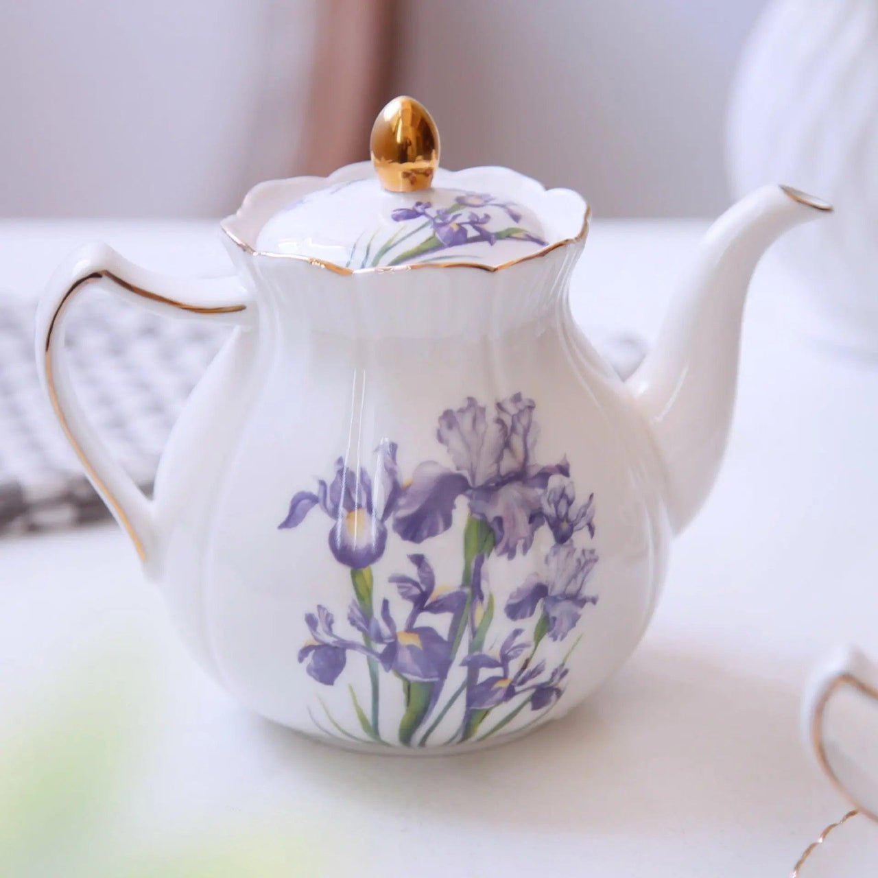 ​Set à thé duo porcelaine iris |  Théières à la folie
