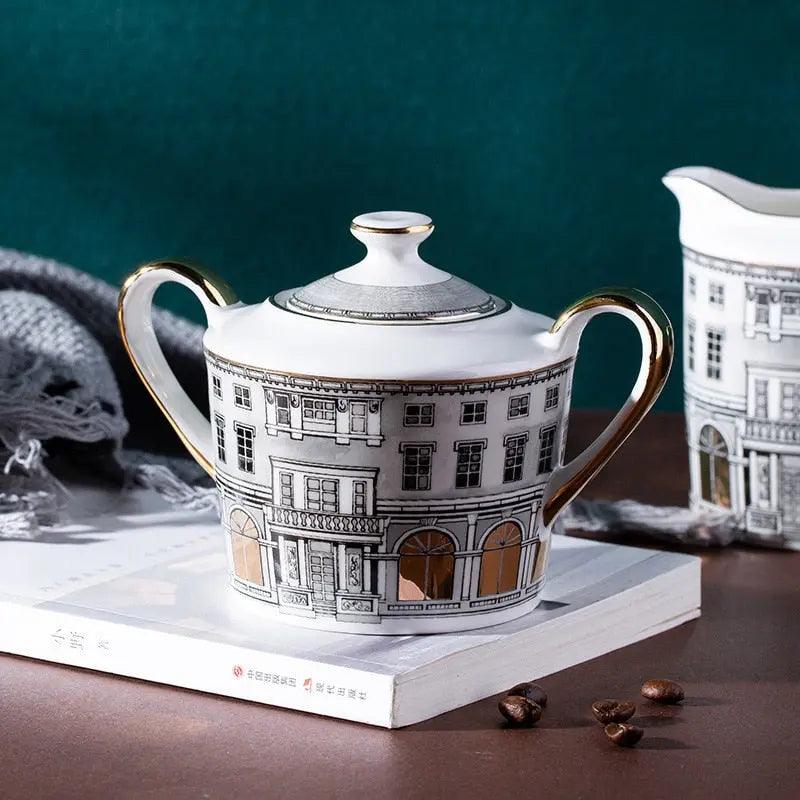 ​Set à thé en porcelaine architecture baroque | Théières à la folie