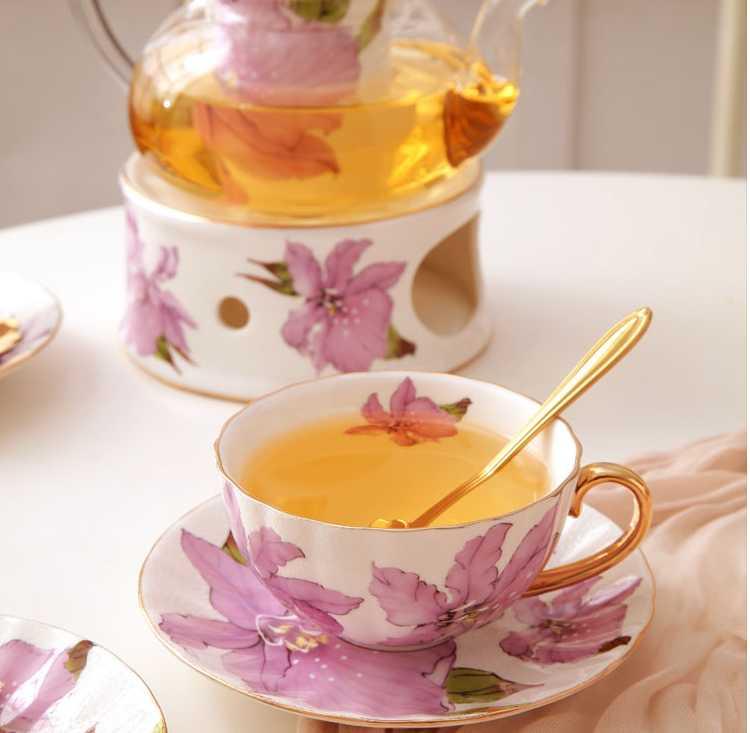 ​Set à thé en porcelaine, théière en verre  |  Théières à la folie
