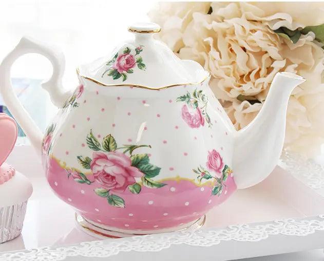 ​Set à thé pastel style romantique rétro |  Théières à la folie