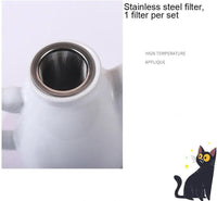 Thumbnail for ​Set thé un chat pour deux noir ou blanc |  Théières à la folie