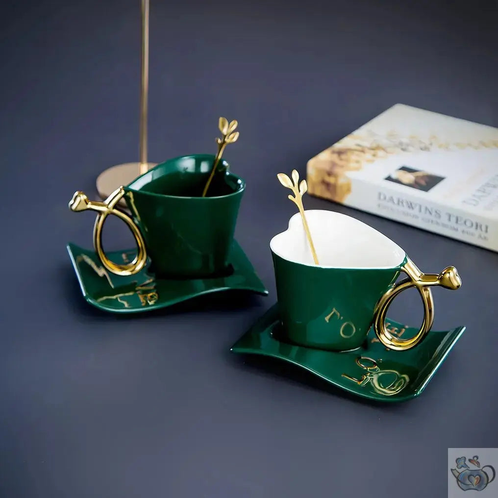 ​Tasse à thé ou café en porcelaine coeur | Théières à la folie
