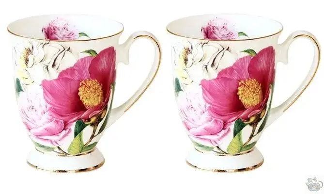 ​Tasse mug porcelaine motif floral  |  Théières à la folie