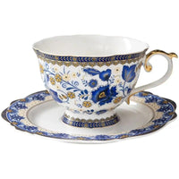 Thumbnail for ​Tasse porcelaine raffinée blanc bleu  |  Théières à la folie