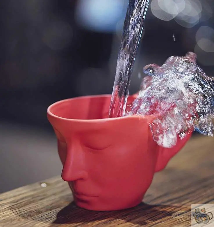 ​Tasse porcelaine visage art déco  |  Théières à la folie