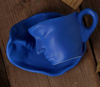 Thumbnail for ​Tasse porcelaine visage art déco  |  Théières à la folie