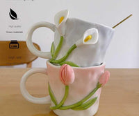 Thumbnail for ​Tasse romantique fleurs 3D | Théières à la folie